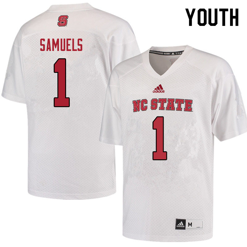 Youth #1 Jaylen Samuels NC State Wolfpack College Football Jerseys Sale-Red